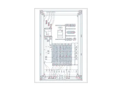 Quadro de distribuicao principal  Low-poly 3D model