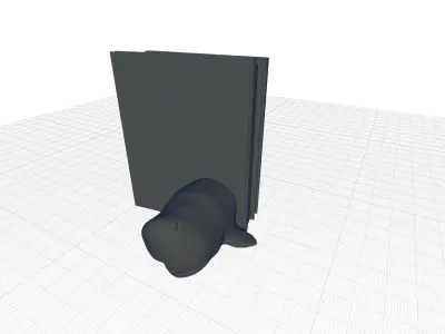 Nautical Sperm Whale Cold Resin Decorative Bookends 3D model