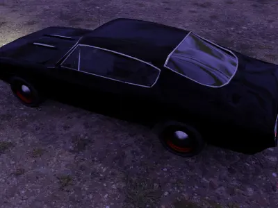 plymouth barracuda 1968 Low-poly 3D model