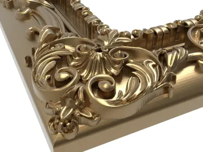 Carved Picture Frame 3D model