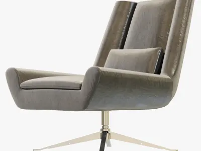 RH Modern Luke Leather Chair 3D model