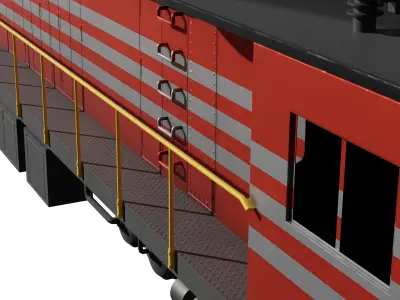 General Electric E-33 Low-poly 3D model