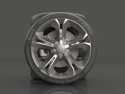 Realistic Wheel Tire 3D model
