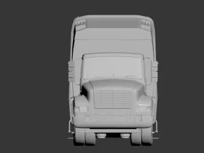 3D model of a garbage truck 3D model