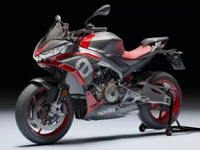 Aprilia Tuono 660 2021 Low-poly 3D model