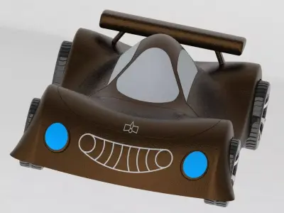Plastic car for children Layza 3D print model