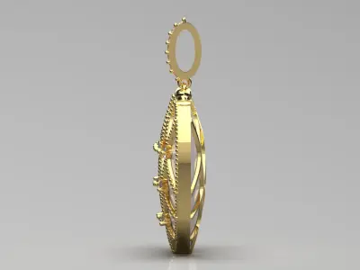 heart jewelry pendant jp0236 3D print model