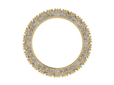Ring269 diamond eternity ring gold 3D print model