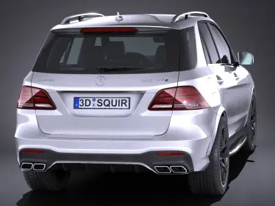 Mercedes AMG GLE63s wagon 2017  3D model