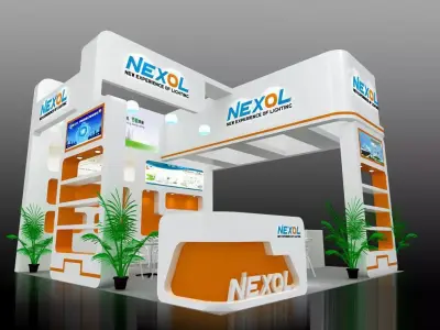 Booth - Area - 6X6-3DMAX2009-09 3D model