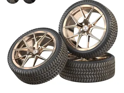 RimCar tyres for suzuki nissan altima 3D model