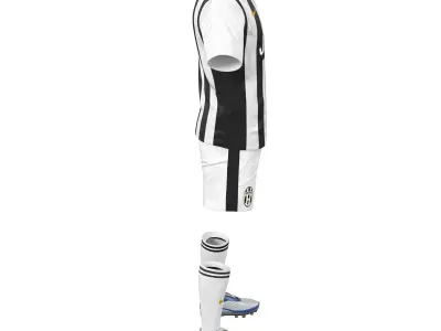 Soccer Clothes Juventus 3D model