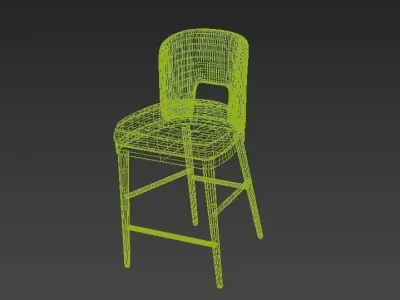 AMALFI COUNTER STOOL 3D model