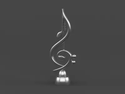 Music Notes 3D model
