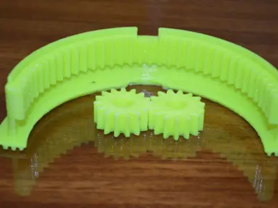 Gear and crescent trapeze wipers Mercedes W140 W202 W210 3D print model