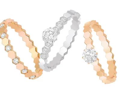 BEE RING full pave 3D print model