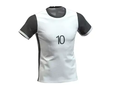 Football T-shirt Generic Low Poly PBR Low-poly 3D model