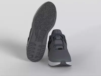 Men Air Max Alpha 4 Training Shoes Low-poly 3D model