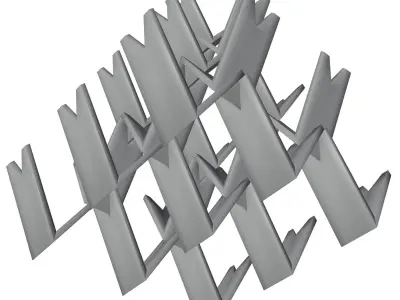 Wooden decoration stand HG2 3D model