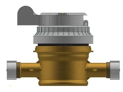 Water meter 3D print model