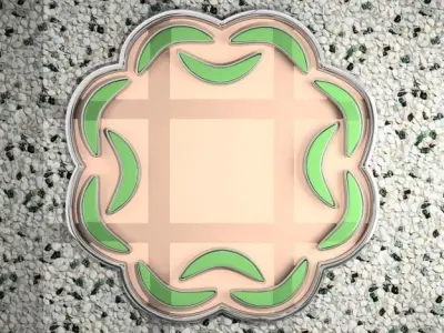 5 Modern Mirrors - Set 01 Low-poly 3D model