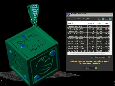 KIDS TOY DESIGN BOX PENDANT 3D PRINTABLE MODEL  3D print model