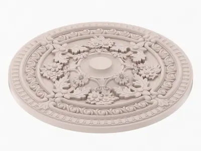 Classic Ceiling Medallion 40 3D model