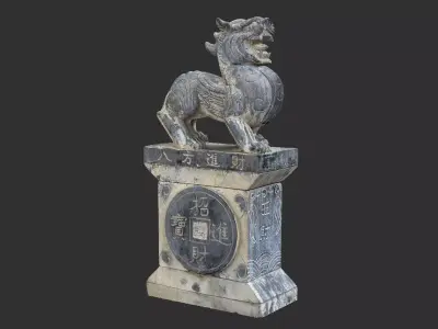 Chinese Stone Sculpture 3d scan 3D model