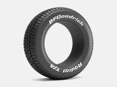 15x8 BFGoodrich Radial TA Tire 245-60-15 3D print model
