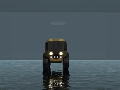 Car Bitfeet Low-poly 3D model