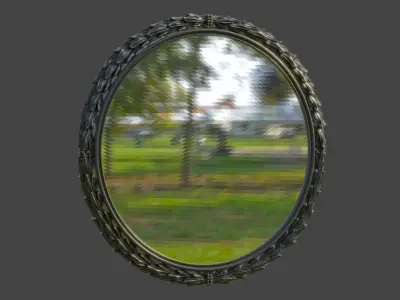 Mirror CNC and Render 3D model