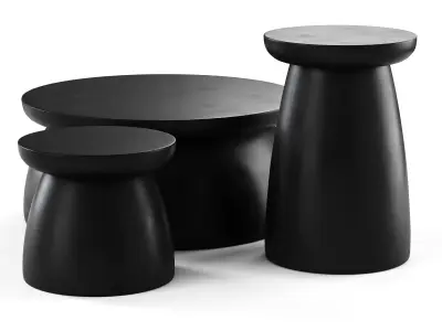 japandi Design Beige Color 3D model