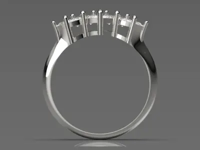 luxury bride wedding ring jr00138 3D print model