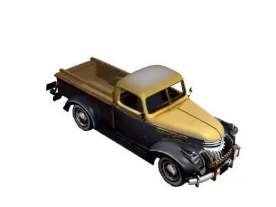 1946 Chevrolet Pickup Truck  Post-War Classic Utility Vehicle 3D model