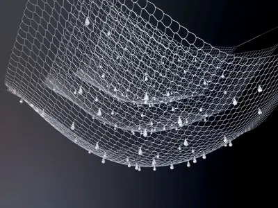 Lacrime del Pescatore Ingo Maurer light 3D model