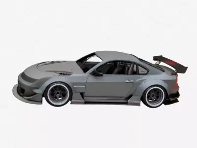 Urban Concept Sports Car Stylized Show Design 08 3D model