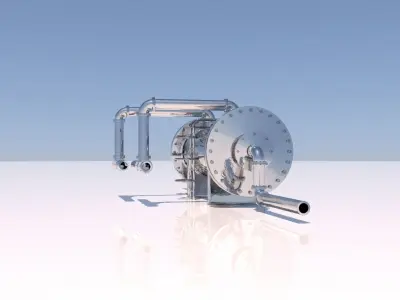 Refinery Heat Exchanger 01 3D model