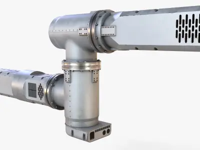 Robotic Manipulator Arm with Integrated Camera and Gripper 3D model