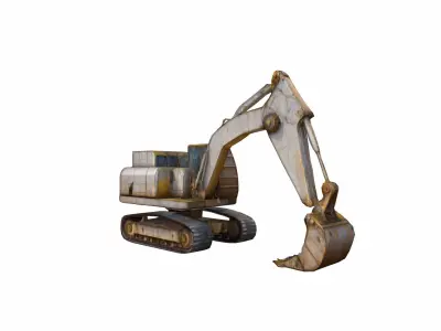 3d Model Dragline Excavator Heavy Construction Machinery 3D model