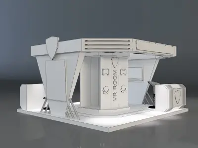  Booth Exhibition Stand a664b 3D model