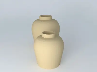 Vase two vases Free 3D model