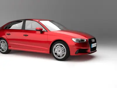 Audi A3 2013 sedan 3D model