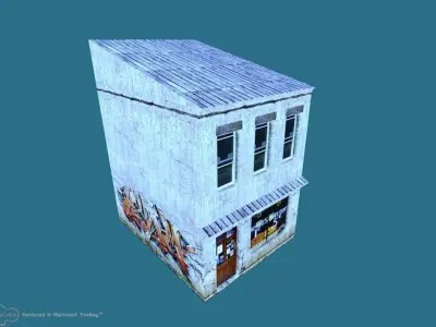 Low Poly City Pack Low-poly 3D model