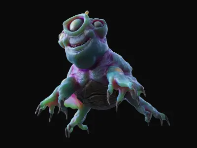 Aquatic Alien Free 3D model