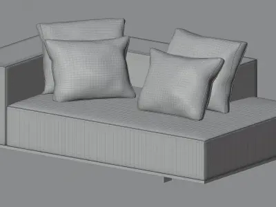 Escape Sofa - Chaise longue by Artefacto 3D model