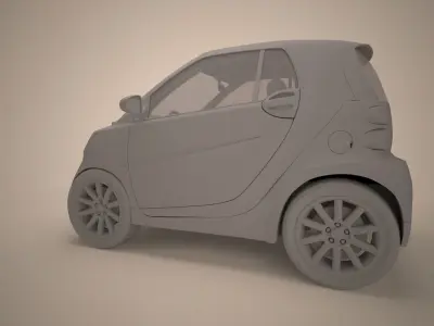 Smart car 3D model