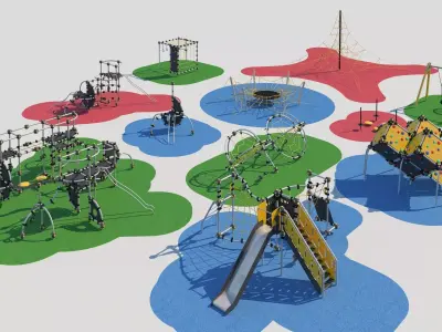 Modern playground 3D model