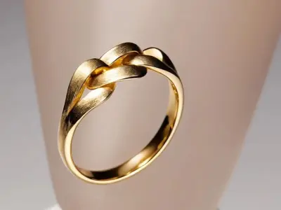 Chain Ring Jewelry Gold 3D print model