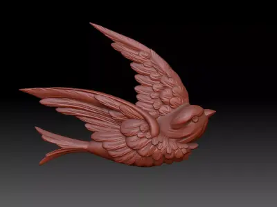 Bird swallow 3D print model