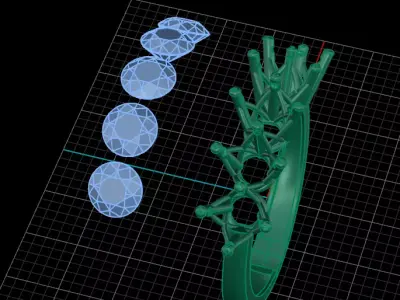 jewelry ring 343 3D print model